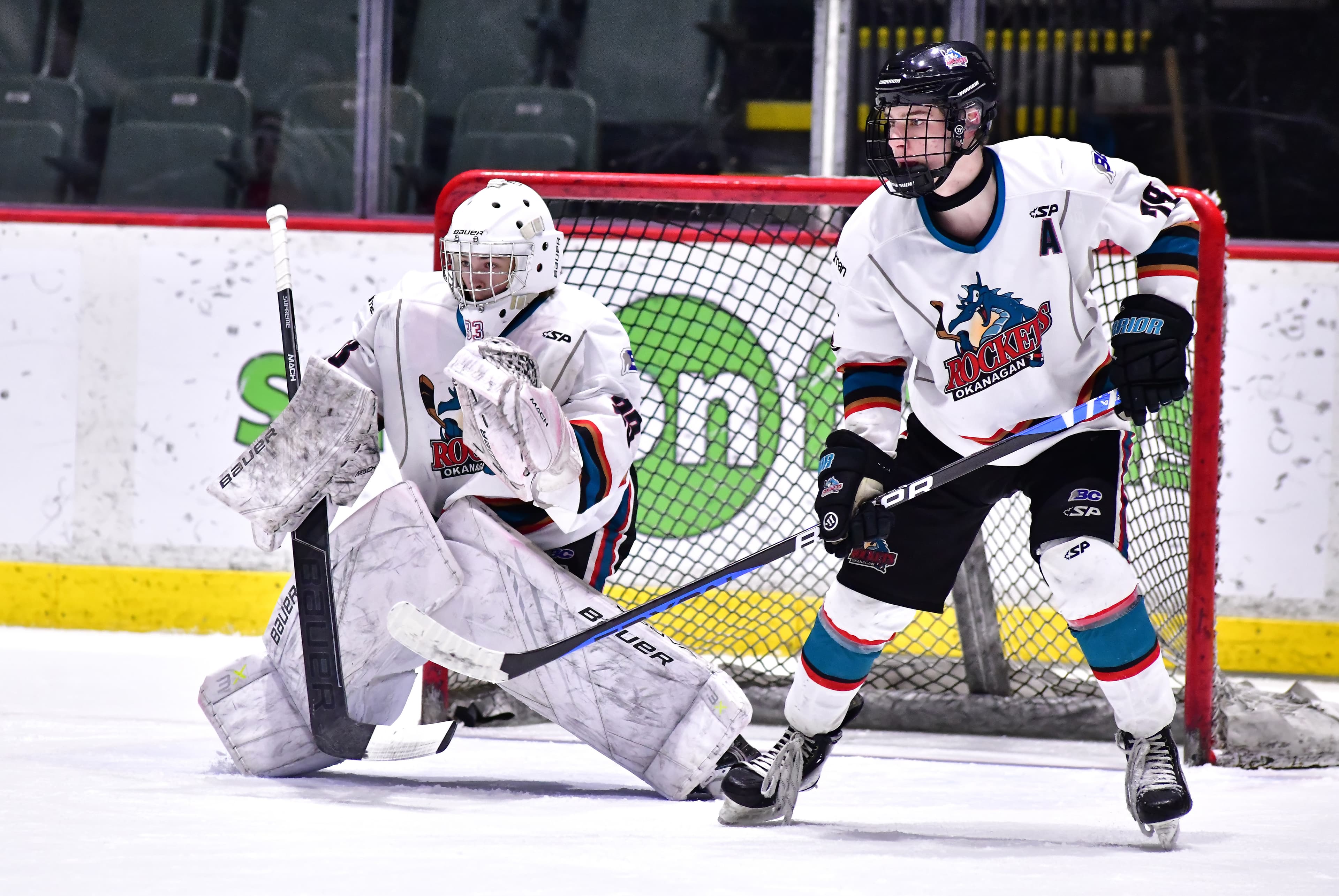Player at face-off 