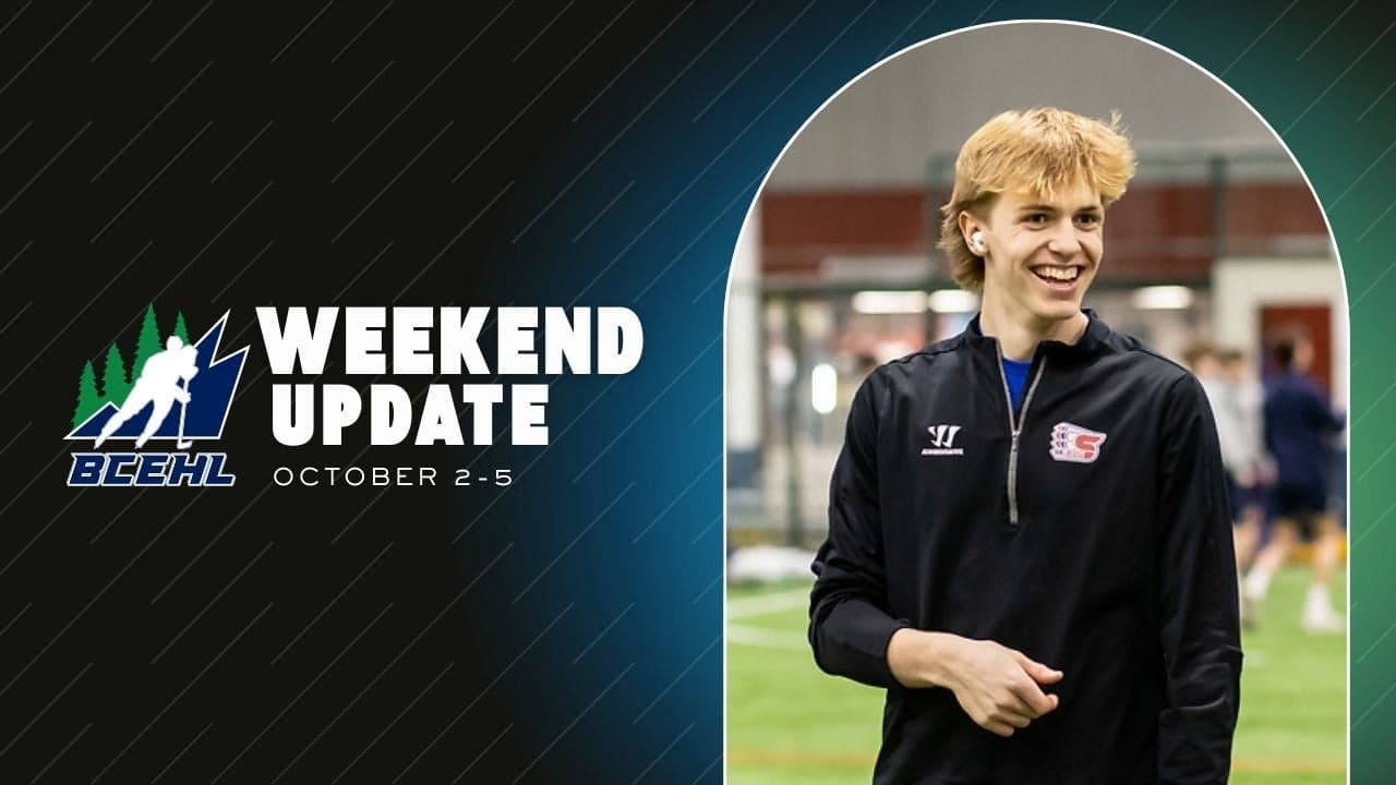 BCEHL WEEKEND UPDATE - OCTOBER 2-5 image