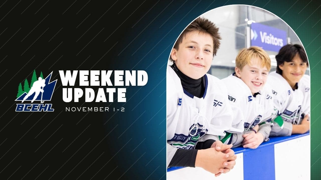 BCEHL WEEKEND UPDATE - NOVEMBER 1-2 image