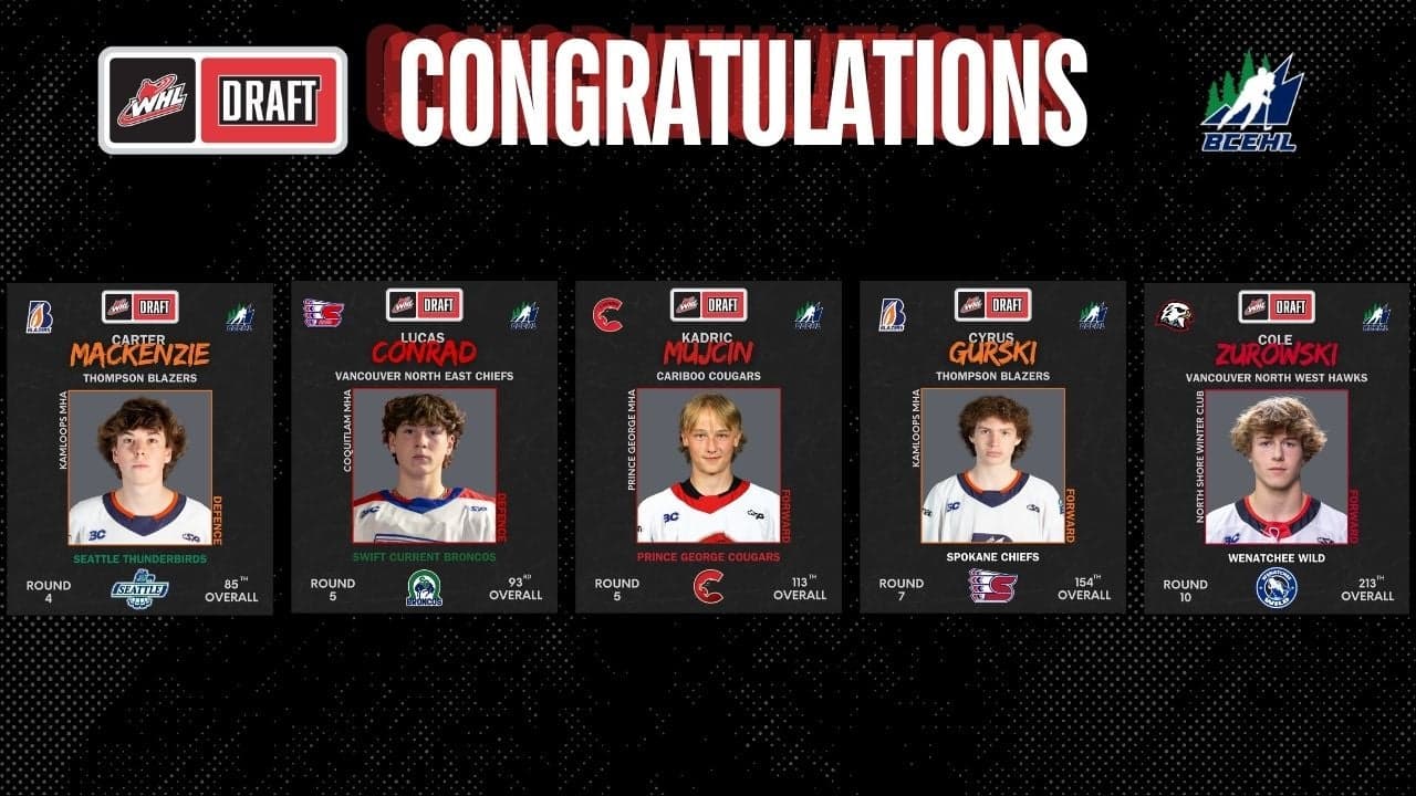 BCEHL - 2025 WHL DRAFT RECAP image