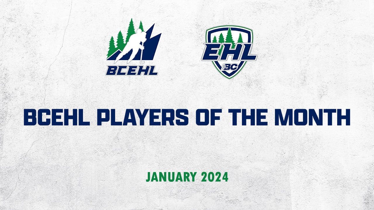 BCEHL MONTHLY AWARD WINNERS ANNOUNCED - JANUARY 2024 image