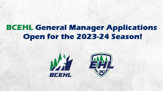 BCEHL NOW ACCEPTING GM APPLICATIONS FOR THE 2023-24 SEASON image