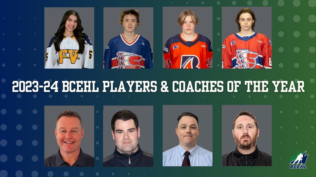 2023-24 BCEHL PLAYERS AND COACHES OF THE YEAR image